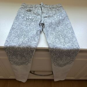 Authentic J Brand Black/White Patterned Skinny Jeans, Size 27